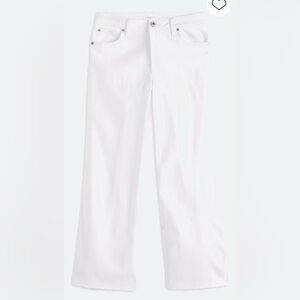 STS Blue Women's White Wide Leg Raw Hem Jeans